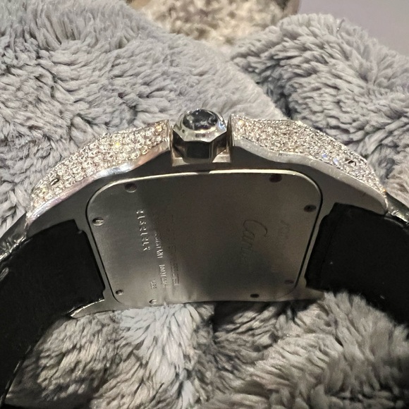 Cartier Santos 100 Diamond Watch - Picture 9 of 16